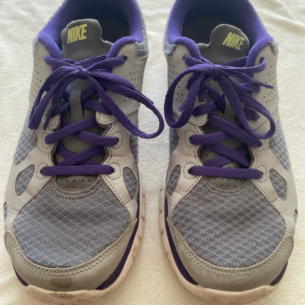 Nike Purple and Gray Athletic Shoes